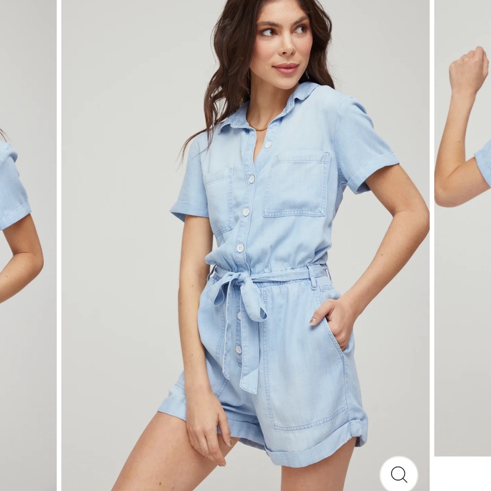UTILITY ROLLED HEM TENCEL ROMPER - BELLA DAHL